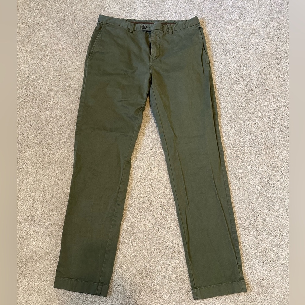 Brooks Brothers olive chino trousers 32/32